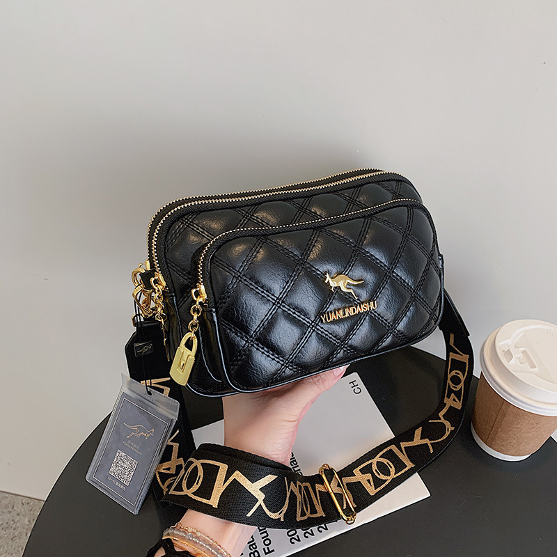 Luxury Bags Without Logo - Baklava Desenli Basit Omuz Çantası, Çoklu