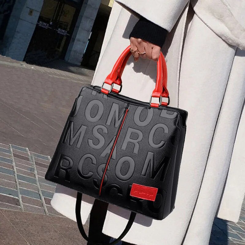 Luxury Bags Without Logo - PU Deri Rahat Omuz Crossbody Çanta
