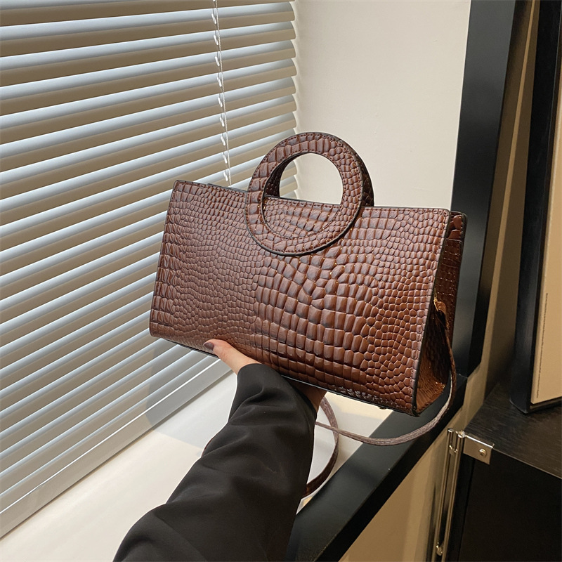 Luxury Bags Without Logo - Kadın Timsah Desen PU deri çantalar
