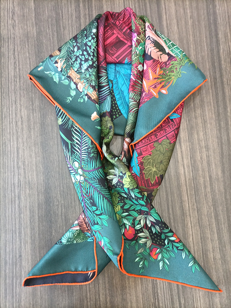 Luxury Bags For Travel - Ipek Eşarp 90CM Kadın El Yapımı