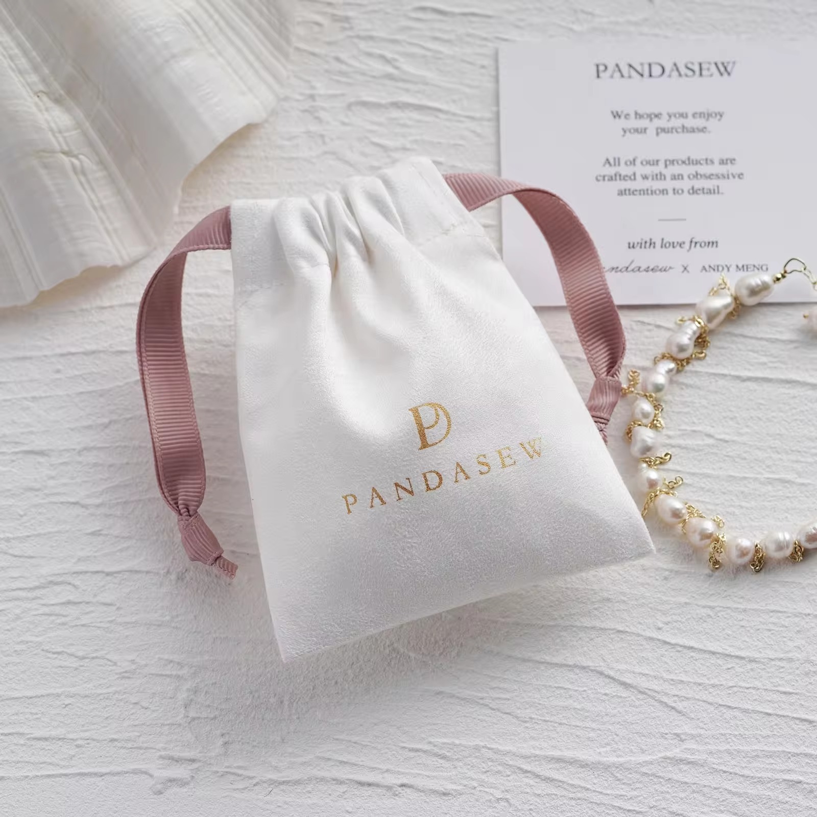 Luxury Bags For School - Özel Logo Baskılı Lüks Süet İpli
