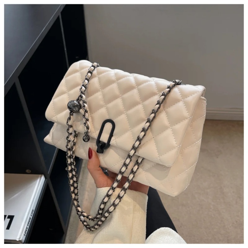 2026 Kadın Bej Elmas Kapitone  - Luxury Bags For School incelemesi ve fiyatı