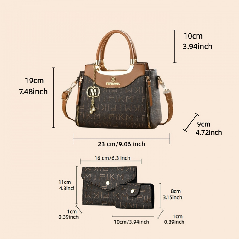 3 parçalı hafif lüks baskılı h - Luxury Bags & Leather Repair Of Atlanta Photos incelemesi ve fiyatı