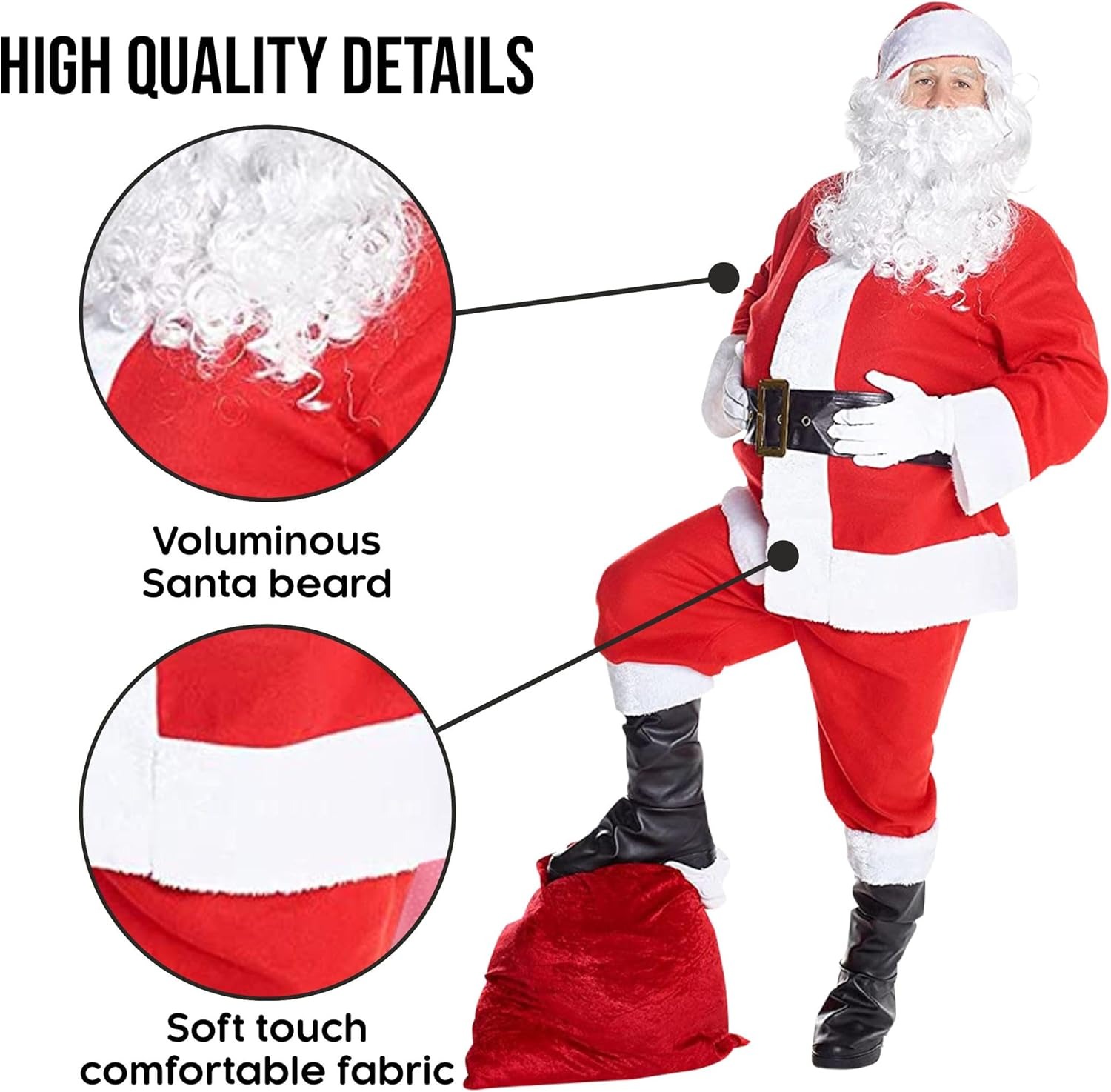 Noel Noel Baba Kostüm erkek Lü - Luxury Bags Europe incelemesi ve fiyatı