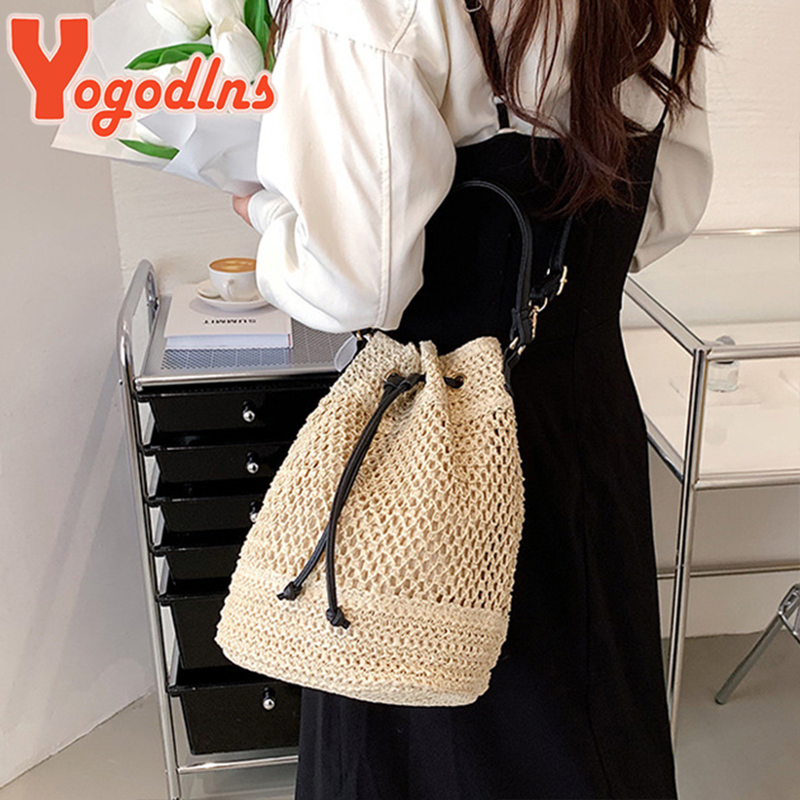 Kadınlar için yaz örgülü saman - Luxury Bags Without Logo incelemesi ve fiyatı